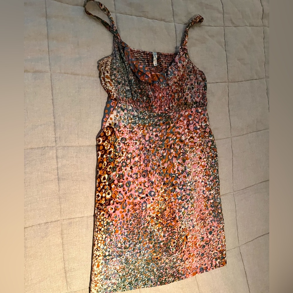 Anthropologie confetti whirl dress